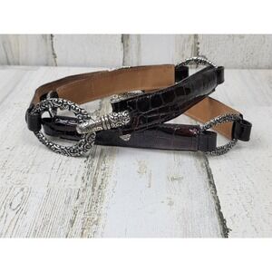 Vintage Brighton‎ Western Brown Leather Belt Size 38